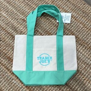 Trader joe’s pastel bag - Teal